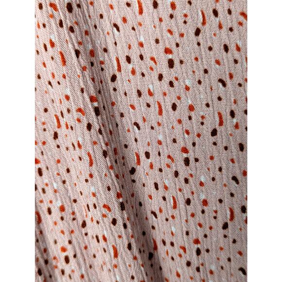 Pink blush flowing dress large
Prairie muted pink print flutter sleeve B 39" EUC - Picture 3 of 10